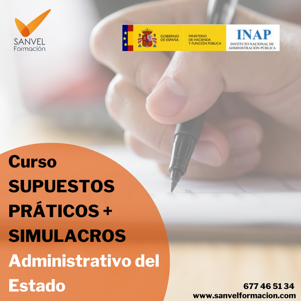 Curso SUPUESTOS PRÁCTICOS+SIMULACROS Administrativo del Estado